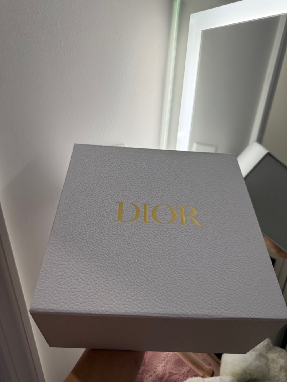 Dior White Box with Gold Logo